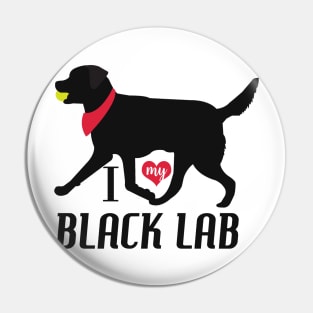 Black Lab Pattern in Purple Black Labs with Hearts Dog Patterns Pin