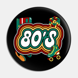 Born In The 80'S-Retro Birthday Gift Pin