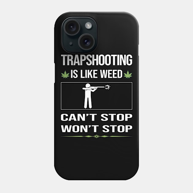 Funny Cant Stop Trapshooting Trap Shooting Clay Target Shooting Phone Case by symptomovertake