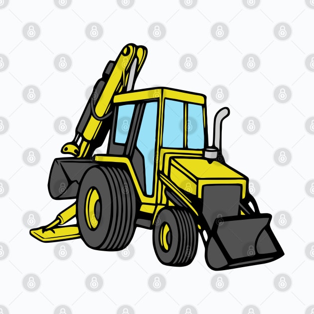 Construction Backhoe Loader by KayBee Gift Shop