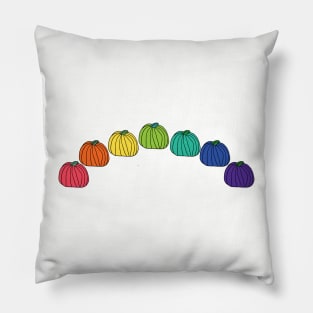 Eat the Pumpkin Rainbow Pillow