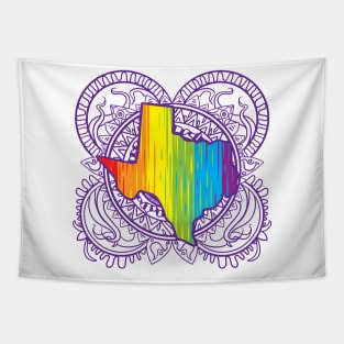 Texas Mandala Pride Tapestry