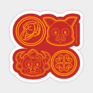 CNY: YEAR OF THE OX LUCKY COINS Magnet