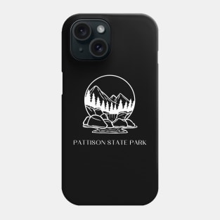 Pattison State Park Waterfall Landscape in the Forest Phone Case