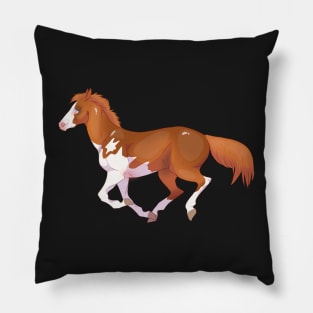 Sabino Horse Galloping Pillow