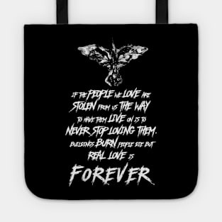 Eric Draven Real Love is Forever Tote