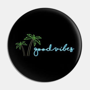 Good Vibes A Modern Typography Minimal Art Of Palm Trees Pin