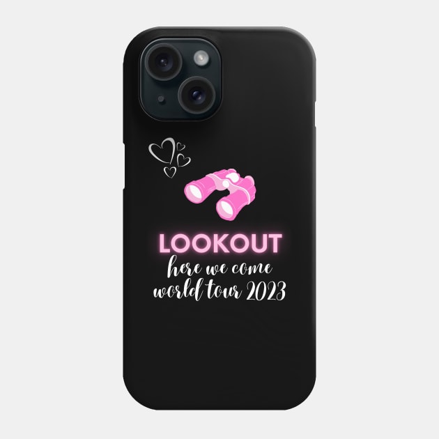 scentsy lookout, here we come, world tour 2023 Phone Case by scentsySMELL