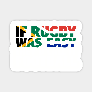 South African Rugby Joke With Flag Colors Magnet