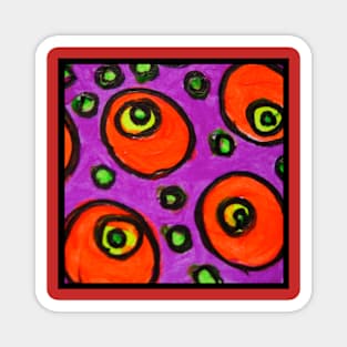 Abstract Fluoro 8 Magnet