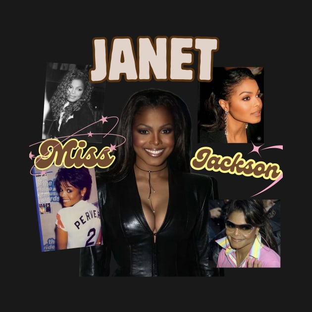 Janet "Miss" Jackson Retro Graphic by TheGraphicAtelier