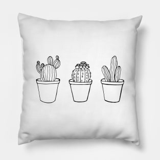 Cacti in Pots Pillow