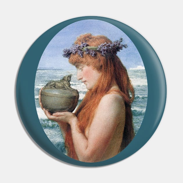 Pandora by Sir Lawrence Alma-Tadema Pin by MasterpieceCafe