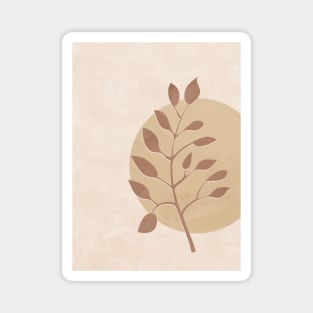 Simple Minimal Boho - Botanical Leaves 2 Magnet