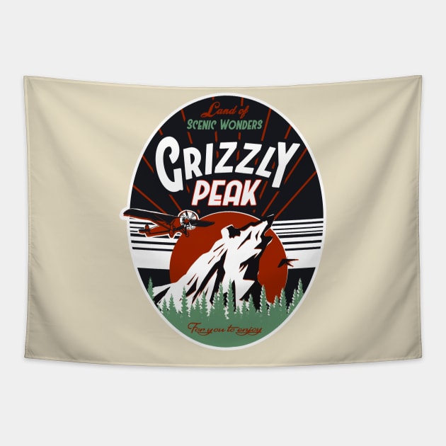 Vintage Grizzly Tapestry by theSteele