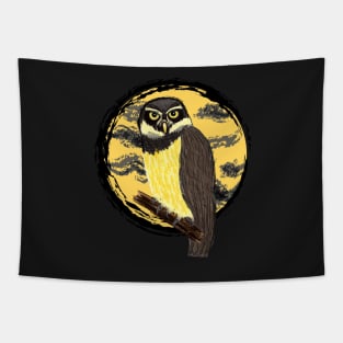 Artwork of a Spectacled Owl II Tapestry