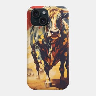 Running of the Bulls Spain Flag Travel Tourism Retro Vintage Phone Case