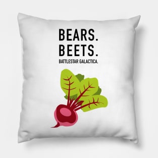 The office, bears, beets Pillow