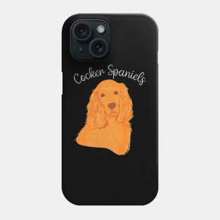 Snazzy Spaniel Styles Cocker's Couture, Urban Canine Tee Triumphs Phone Case