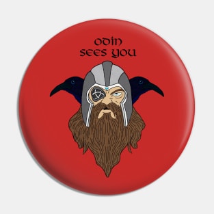 Odin and his crows Pin