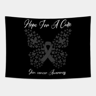 Hope For A Cure Butterfly Gift 3 Skin cancer Tapestry