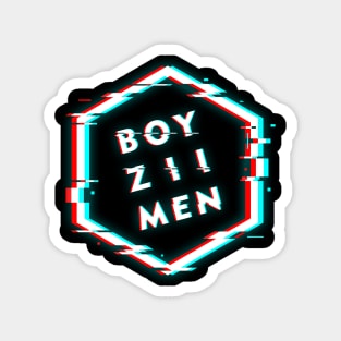 BOYZ 2 MEN POLYGON GLITCH Magnet