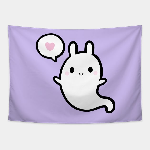 Cutie Bunny Ghost 02 | Nikury Tapestry by Nikury