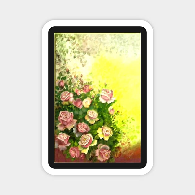 Rose Garden Magnet by Rupaprakash