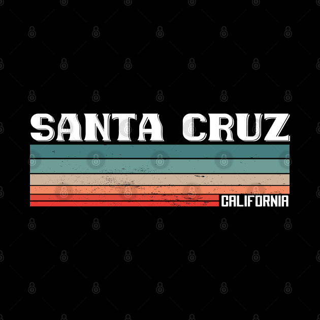 Santa Cruz California Retro Vintage by ShirtsBarn