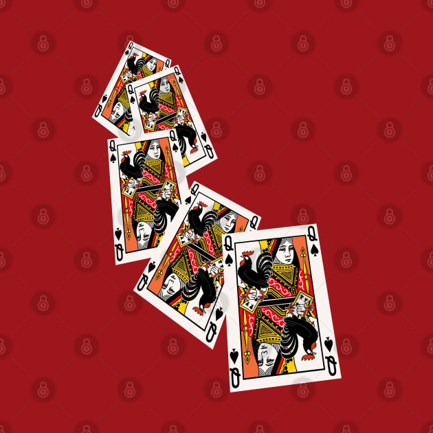 5 card Queen Of Spades by Vixen Games