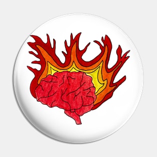 Brain on Fire Pin