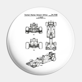 Ferrari Indy Race Car 2013 Patent Black Pin