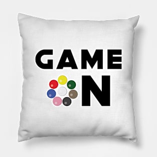 Game On - Funny Snooker Design Pillow