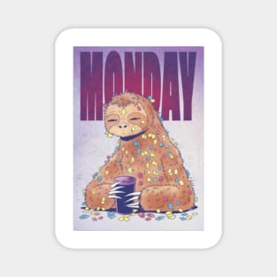 Monday Sloth Magnet