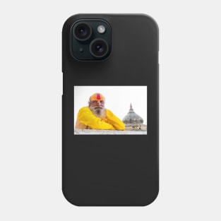 Kathmandu, Holy Man Phone Case