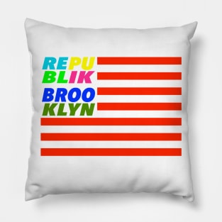 Republik of Brooklyn Flag Pillow