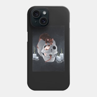 Rats and Human Skull Phone Case