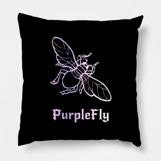 Purple Fly Pillow