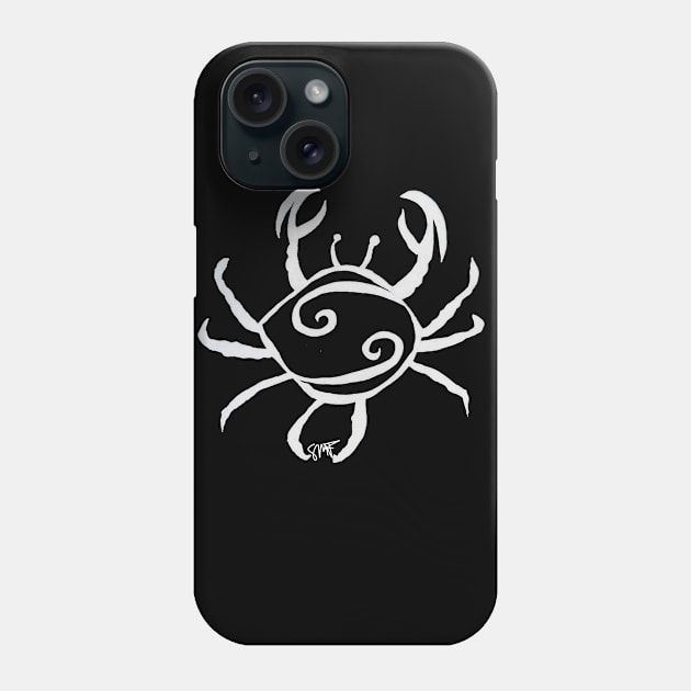 Zodiac - Cancer (neg image) Phone Case by StormMiguel - SMF
