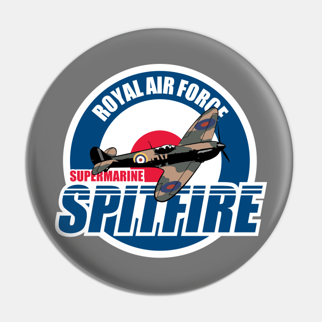 RAF Spitfire Patch Pin by TCP