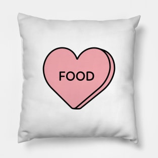 I love food - heart candy Pillow