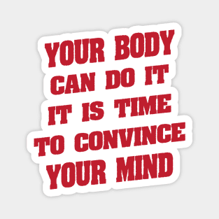 Motivational gym Quote Magnet