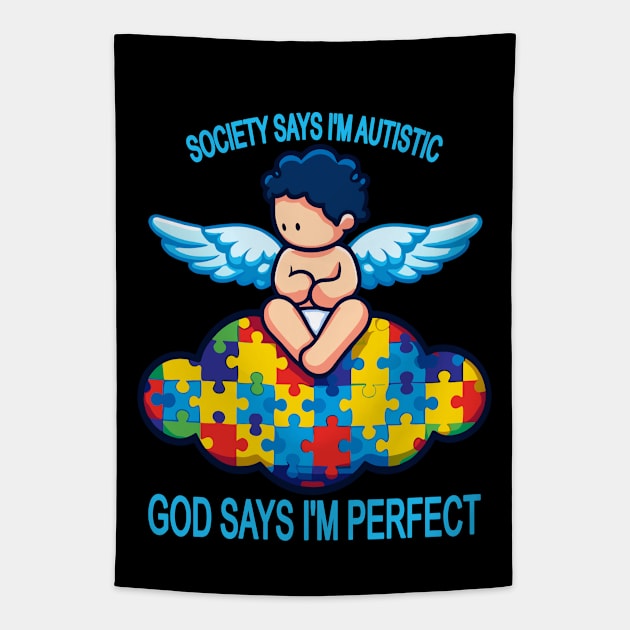 Divine Perfection: Mind Body Balance Tapestry by maknatess