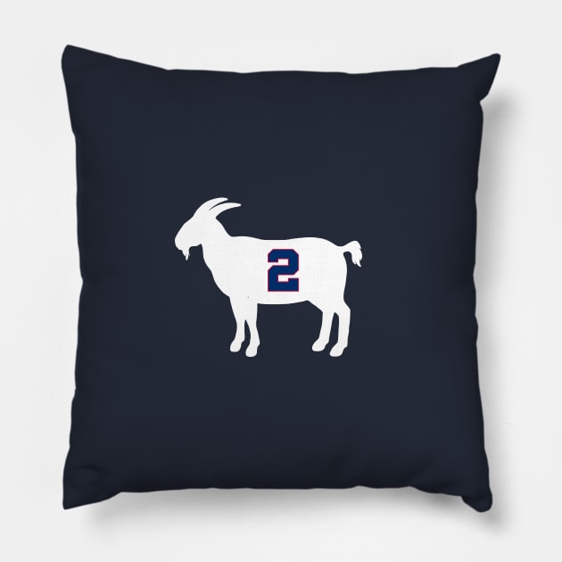 Moses Malone Philadelphia Goat Qiangy Pillow by qiangdade