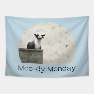 Cow-moody Monday Tapestry