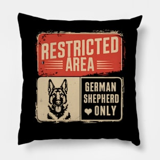 Funny Vintage German Shepherd Dog Dad Pillow