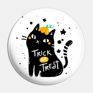 Cartoon Cool Cat Design Pin