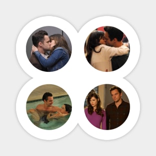 Nick and Jess Sticker Pack Magnet