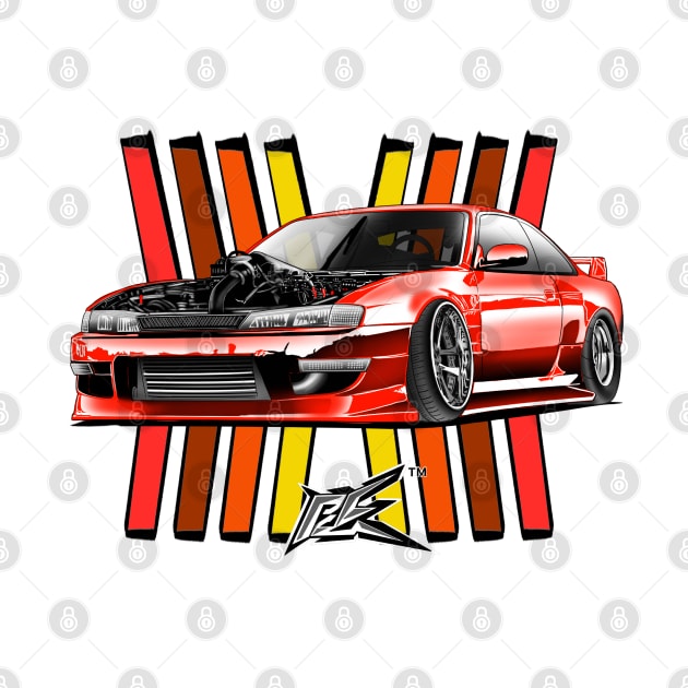 silvia s14 kouki v8 ls1 dragster red by naquash