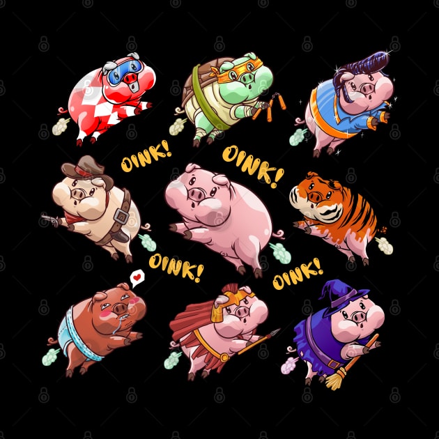 oink pigs costume party by Crow Creations